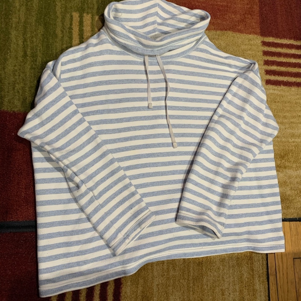 Chaps Striped Turtleneck Sweater